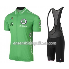 Tenue Maillot Vert + Cuissard à Bretelles 2017 Tour De France